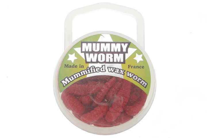 Eurotackle 00105 Mummy Worm Preserved wax worms, Red,