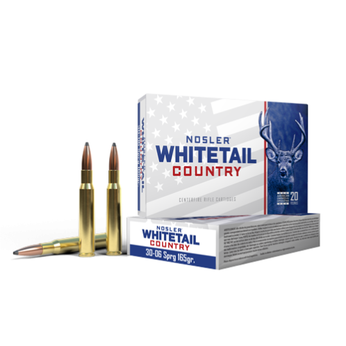 Nosler Whitetail Country 30-06 SPRG 165 Grain SBSP (20 Rounds)
