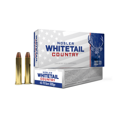 Nosler Whitetail Country 45-70 GOVT 300 Grain (20 Rounds)