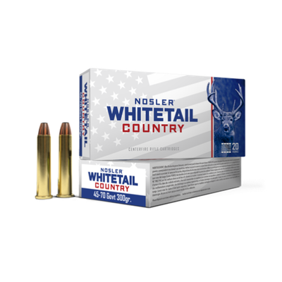 Nosler Whitetail Country 45-70 GOVT 300 Grain (20 Rounds)