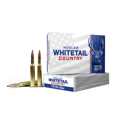 Nosler Whitetail Country 270 Win 130 Grain SBSP (20 Rounds)