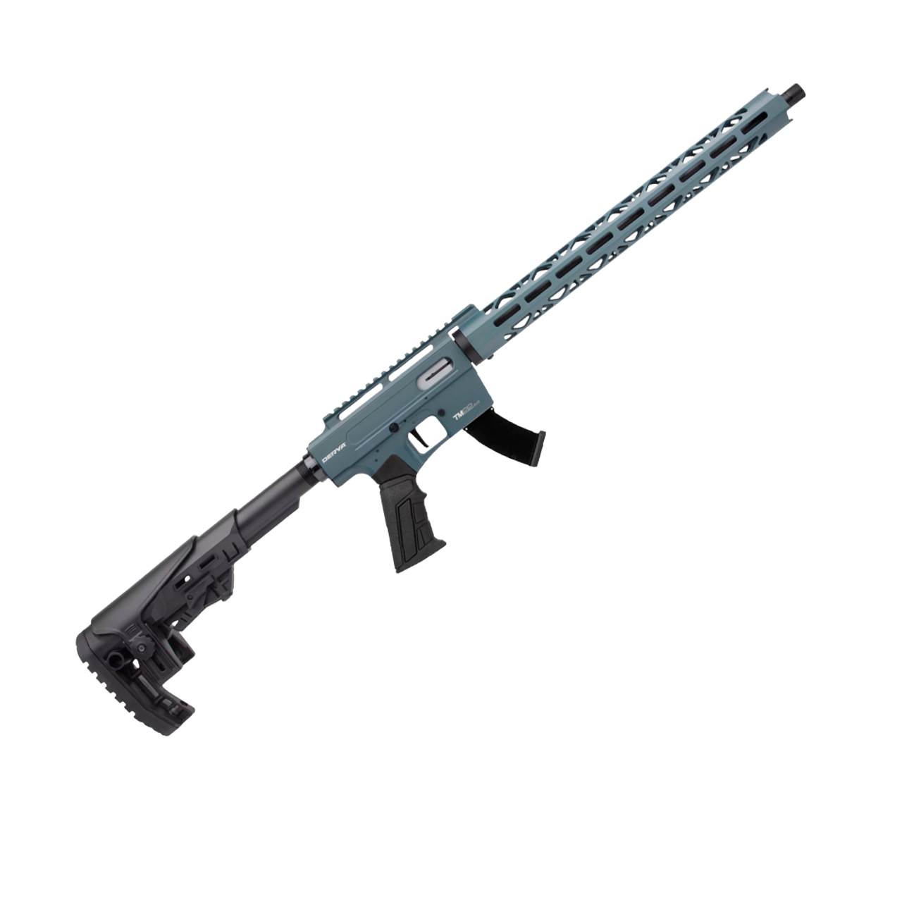 Derya TM22 22 LR 18&quot; Barrel Blue Adjustable Stock 2 10-Round Magazines Semi-Auto Rifle