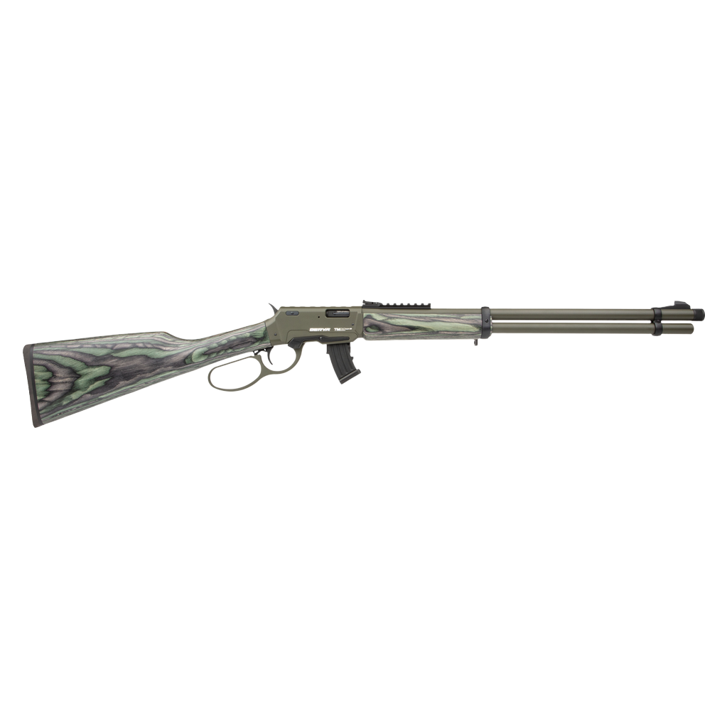 Derya TM22 22 LR 18" Barrel Green Laminate 2x10 Round Magazines Lever Action Rifle