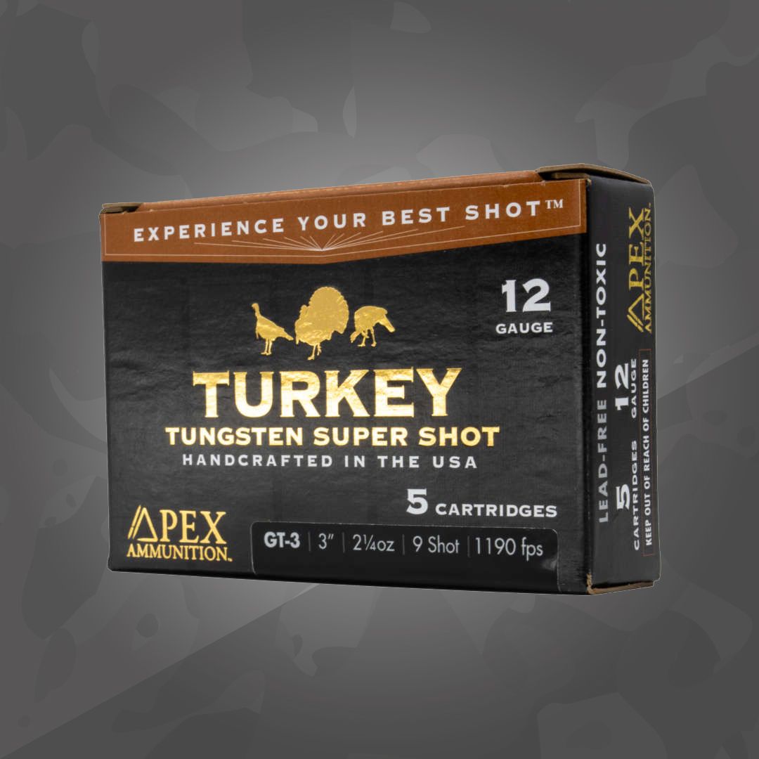 Apex Turkey Tungsten 12 Gauge 3&quot; #7 Shot (5 Rounds)