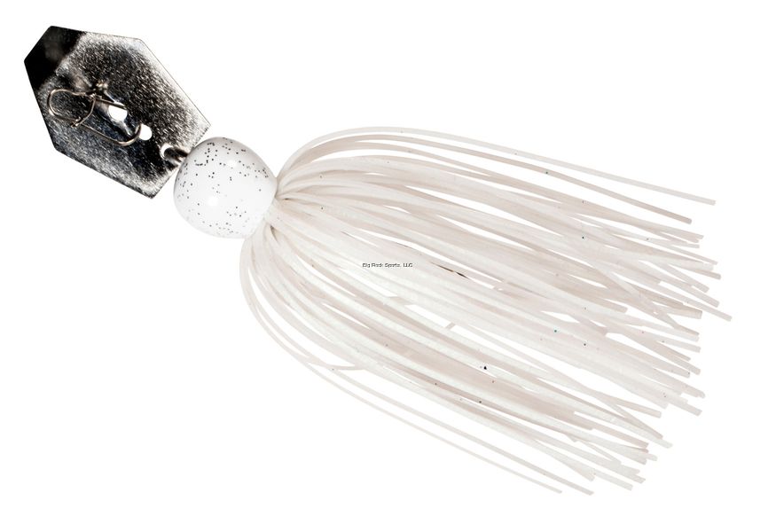 Z-Man Mini Max Compact Bladed Jig, Color: Pearl Ghost, Size: 1/4 oz