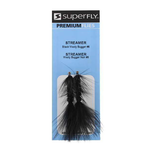 Superfly FLY1270-06P Streamer Wooly Bugger Black #06 Superfly FLY1270-06P Streamer Wooly Bugger Black #06
