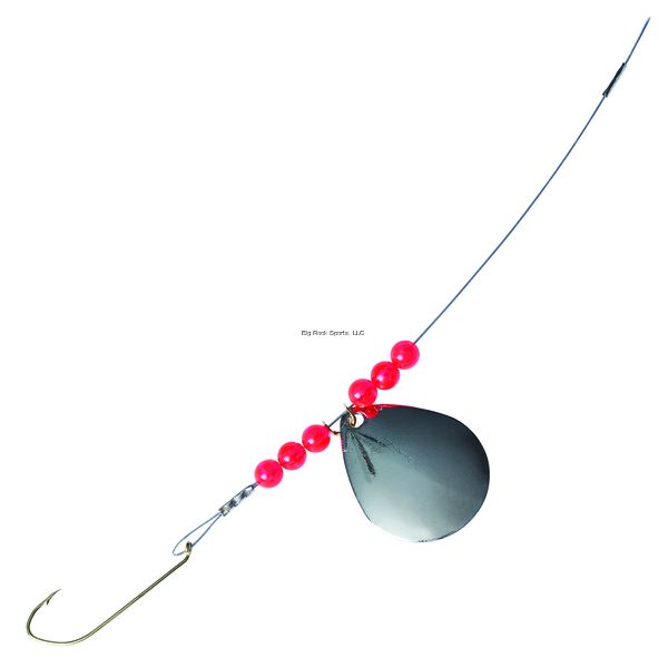 Eagle Claw QLPRHC-1/0 Lazer Pike Spin Rig, Size 1/0 Hook, Chrome