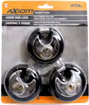 Axiom KEY-XDL3 DISK LOCK 3PK