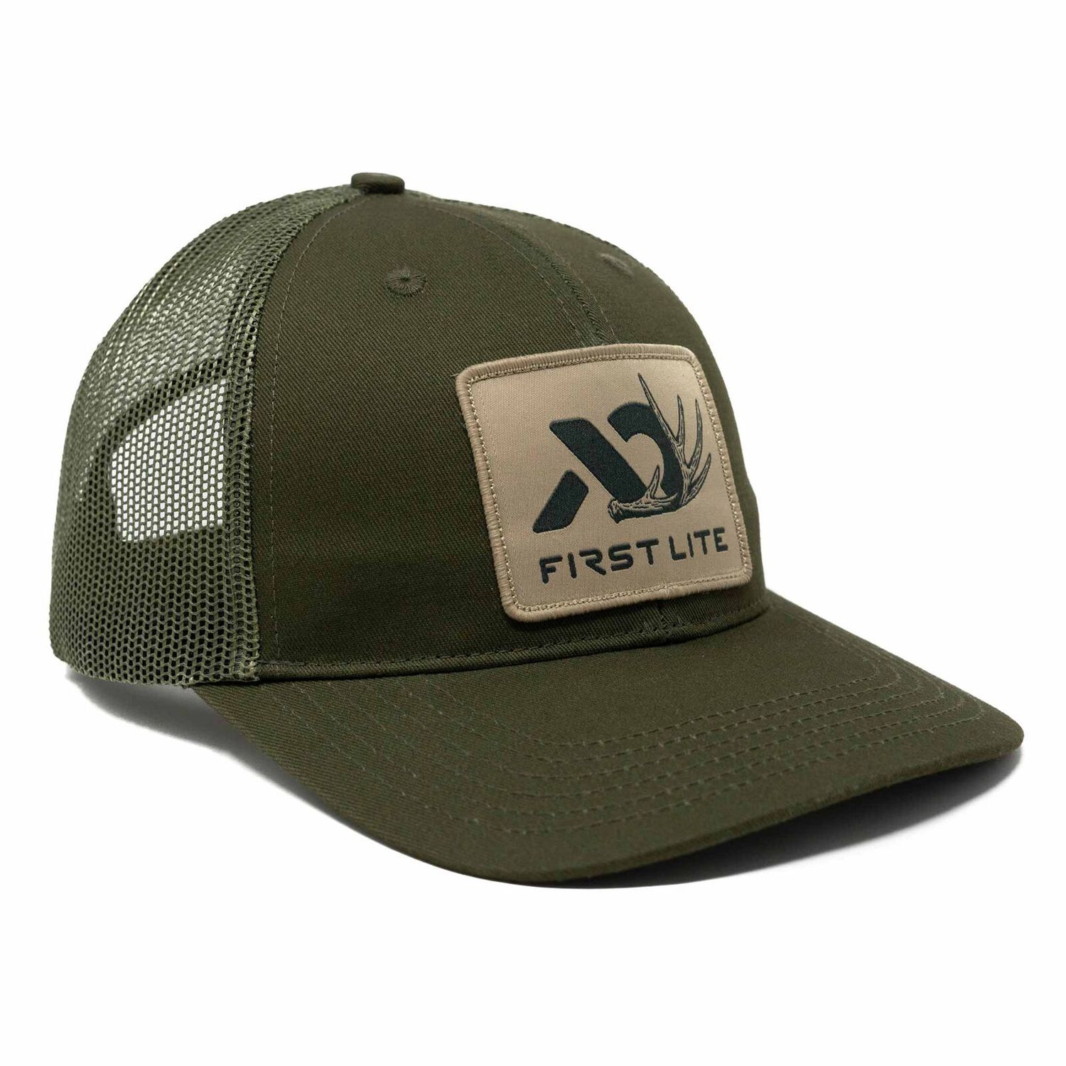 First Lite Men&#39;s Whitetail Shed Logo Hat - Dark Green - OS