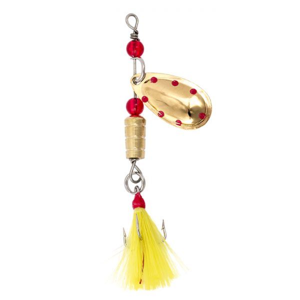 Lucky Strike 148129-32 Weighted Spin Feather Gold