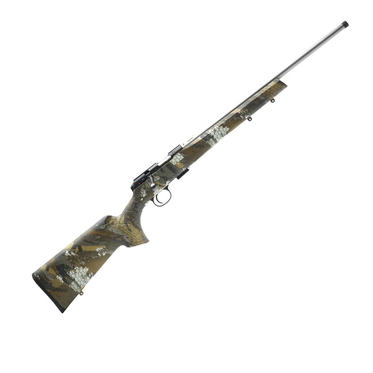 CZ 457 22 LR 20&quot; Stainless Barrel Synthetic Camo Stock Bolt Action Rifle