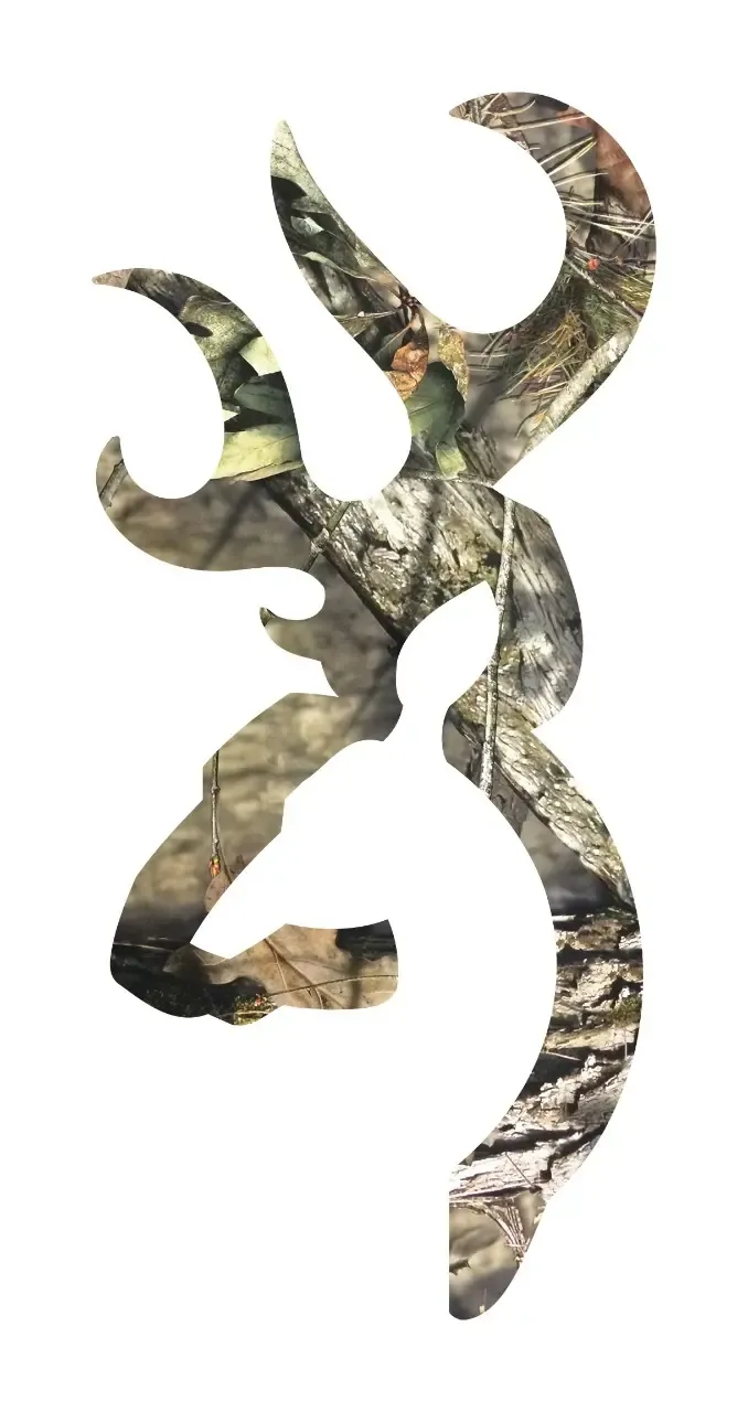 Browning Official Buckmark Decals Camo 6" Browning Official Buckmark Decals Camo 6"