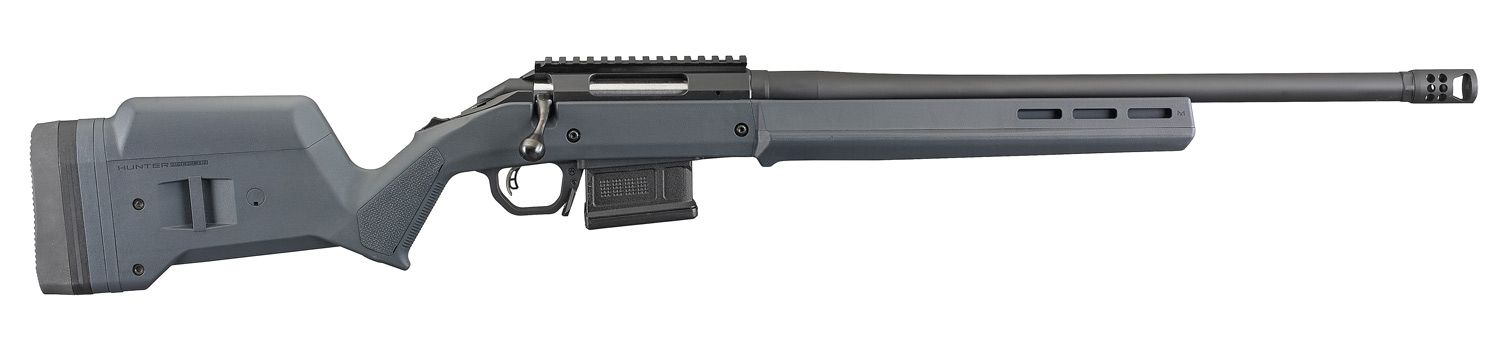 Ruger American Hunter 6.5 Creedmoor 20&quot; Barrel With Break And Magpul Grey Hunter Stock Bolt-Action Rifle