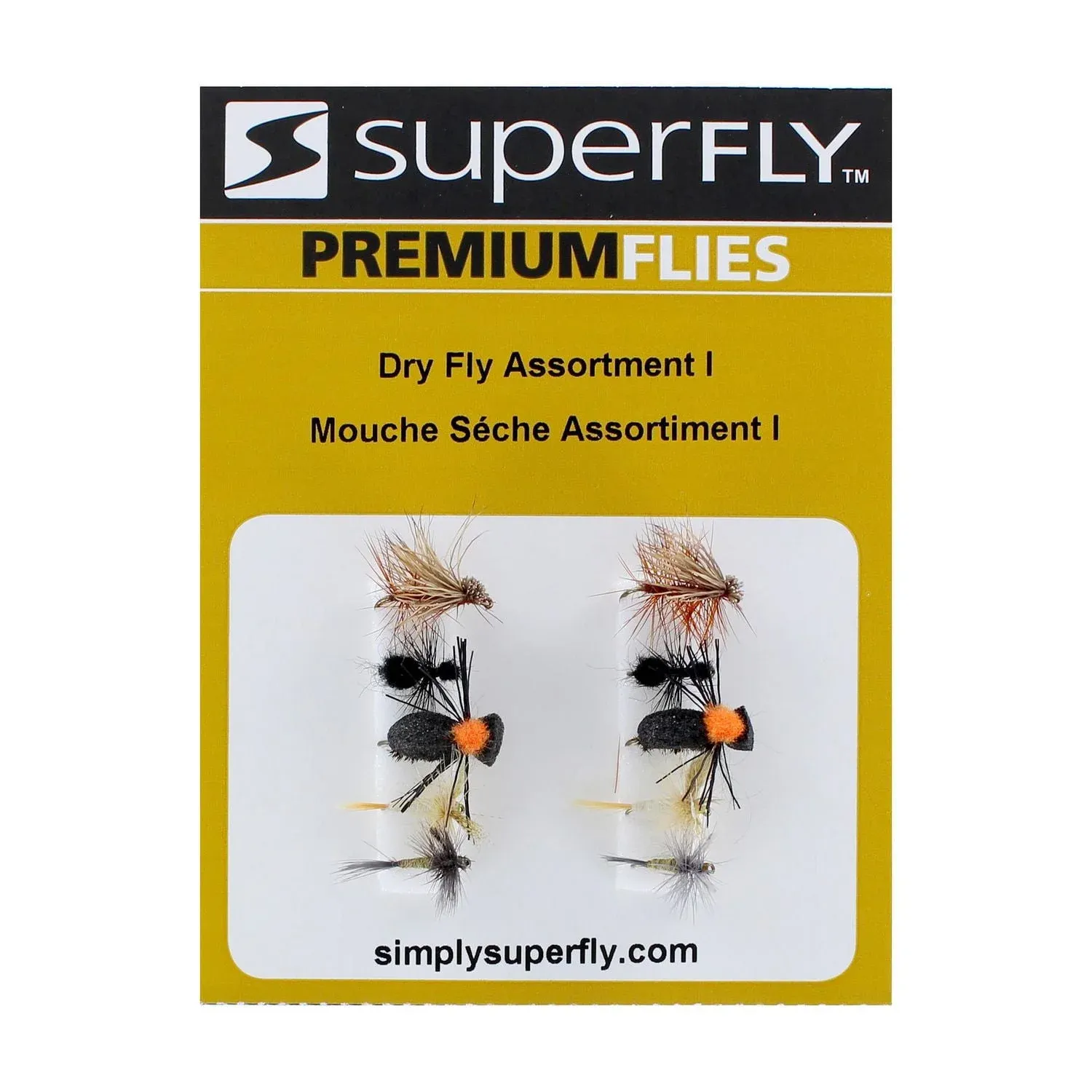Superfly FLYAST-01P Dry Fly Assortment 10/pk Random Selection