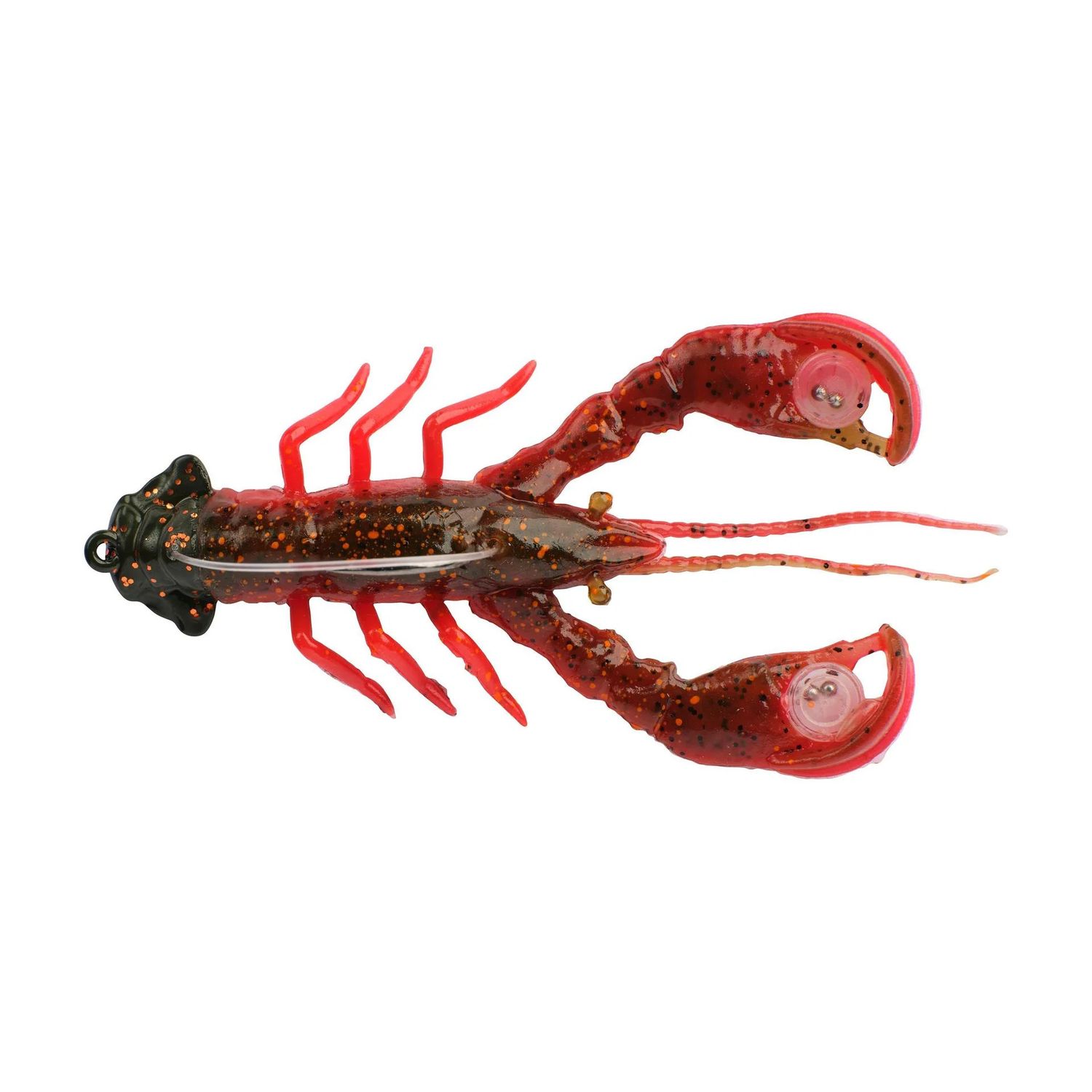 Berkley PowerBait Clatter Craw 2 Count, Color: Watermelon Red, Size: 3.5&quot; 1/2oz