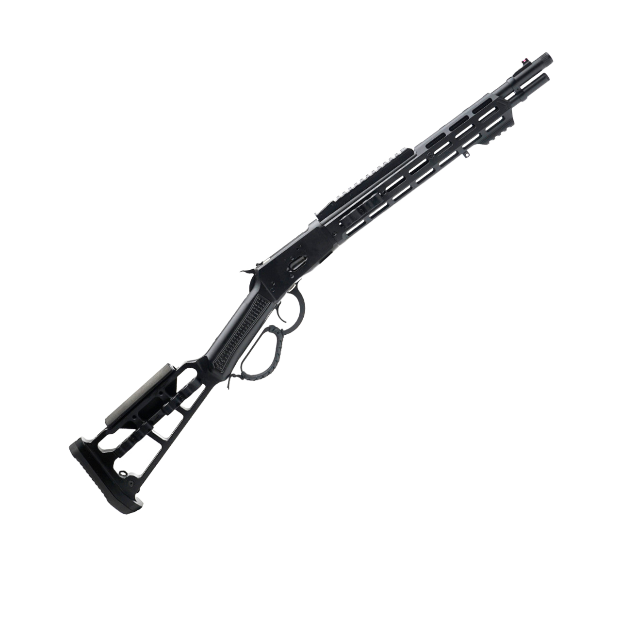 Canuck Wrangler Black Out 44 Mag 16.5&quot; Barrel Skeleton Stock Picatinny Rail Lever Action Rifle