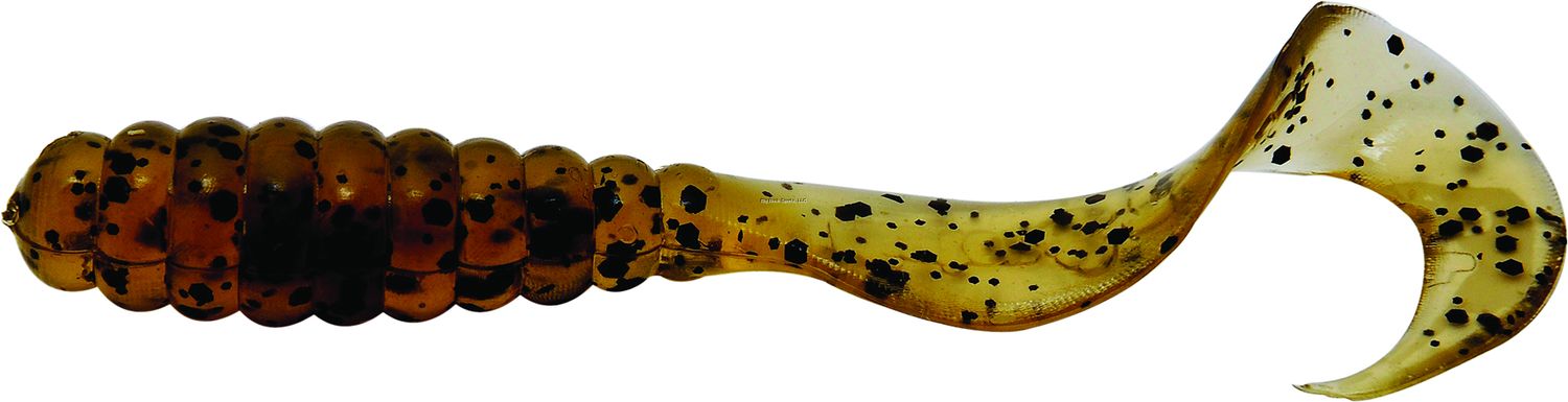Mister Twister TT25-11BKS 2" Teenie Curly Tail 25Pcs Pumpkin Pepper