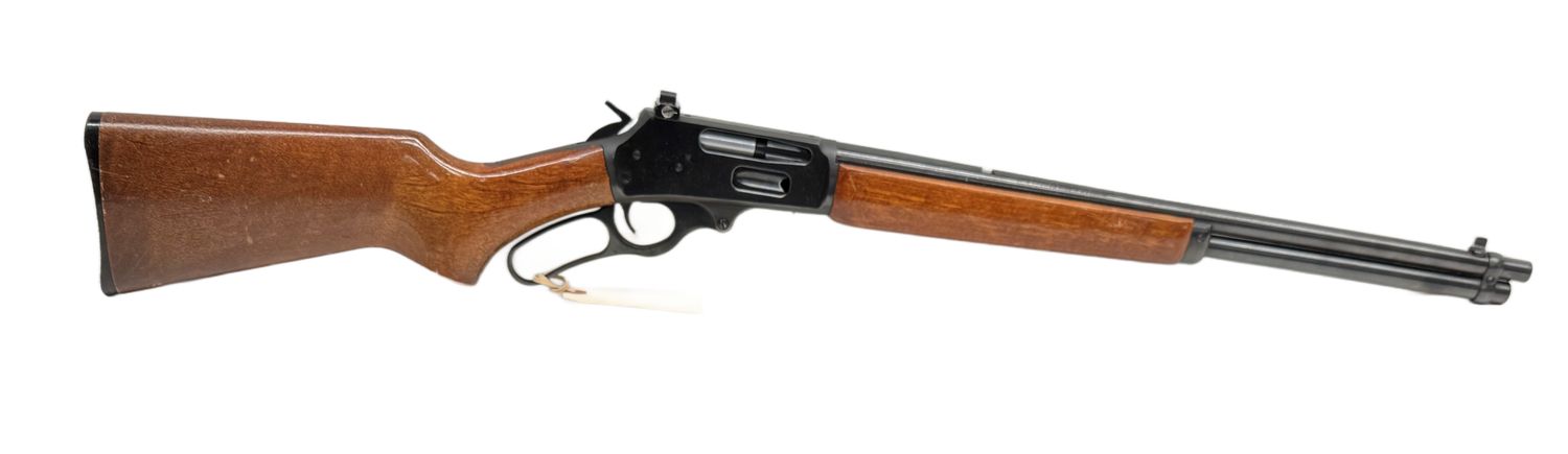 UG-20482 Glenfield Model 30A 30-30 Win with Williams rear peep sight. Blueing is good, wood has handling marks.