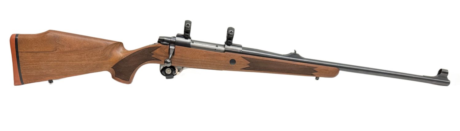 UG-20479 Sako A V bolt action rifle, 30-06 Sprg. with factory open sights. Excellet condition