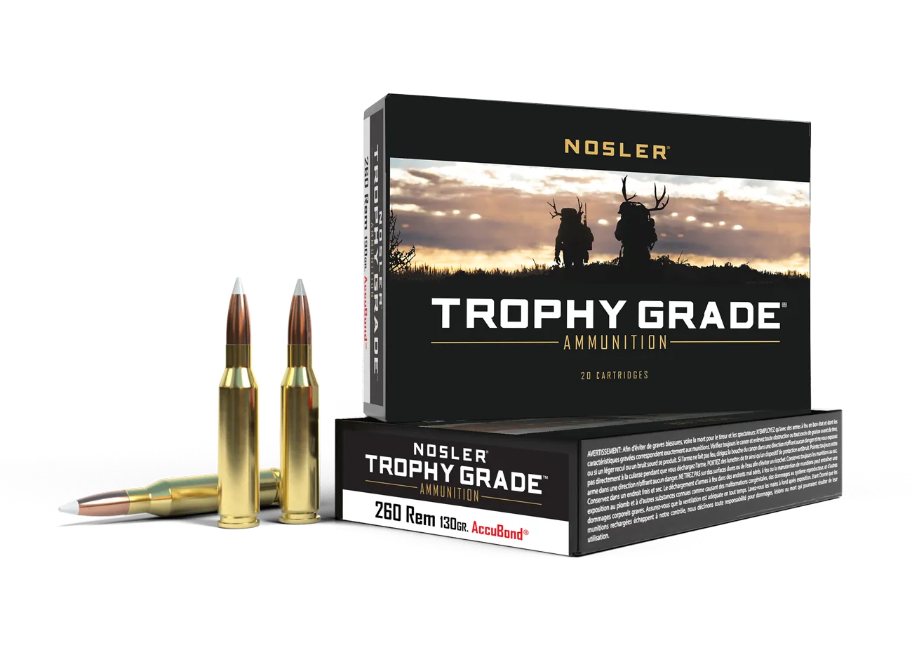Nosler Trophy Grade 260 Rem 130gr Accubond (20 Rounds)