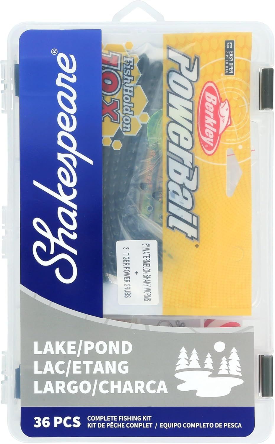 Shakespeare Lake/Pond 36 Piece Complete Fishing Kit
