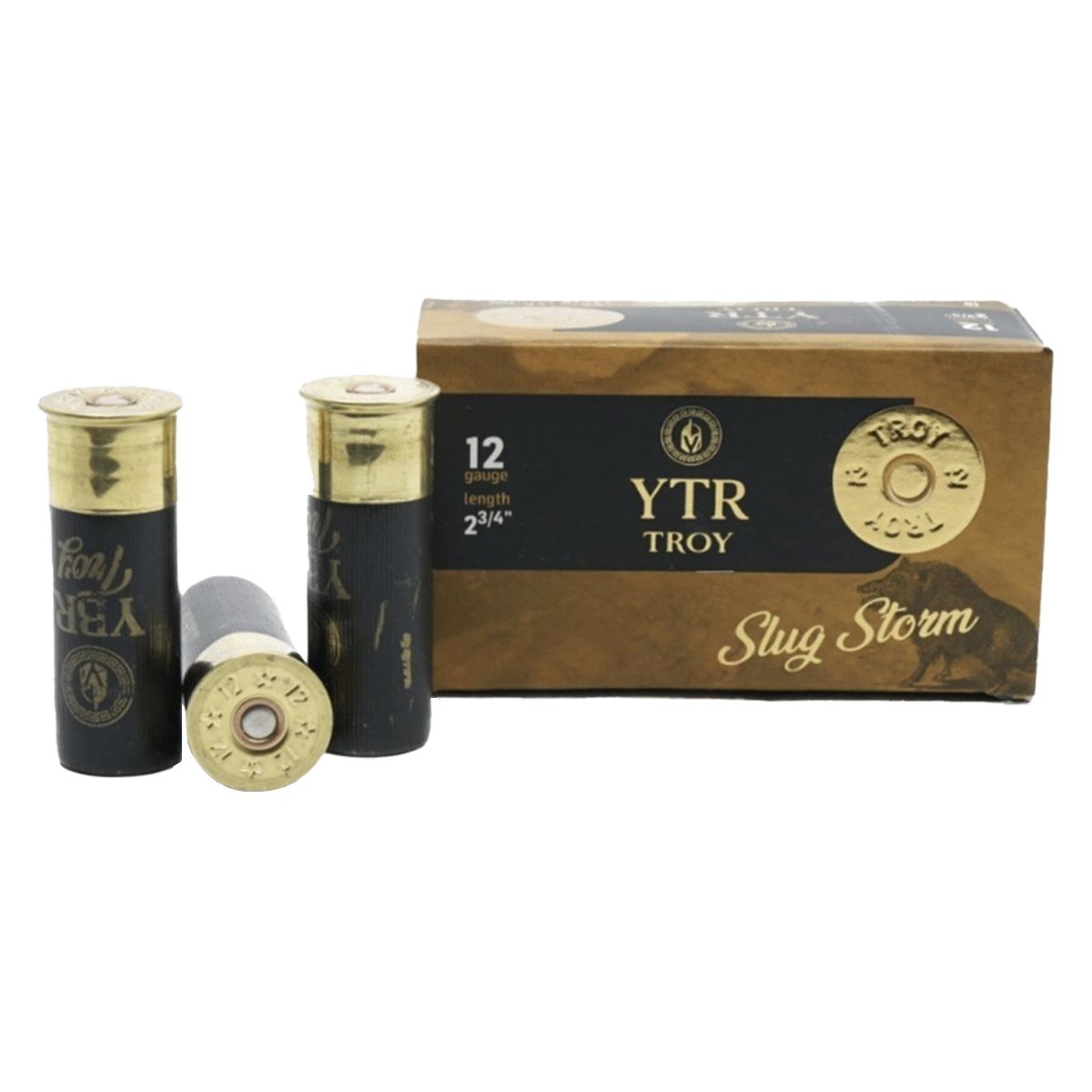 Troy 12 Gauge 2 3/4&quot; 1oz Slug Storm (10 Rounds)