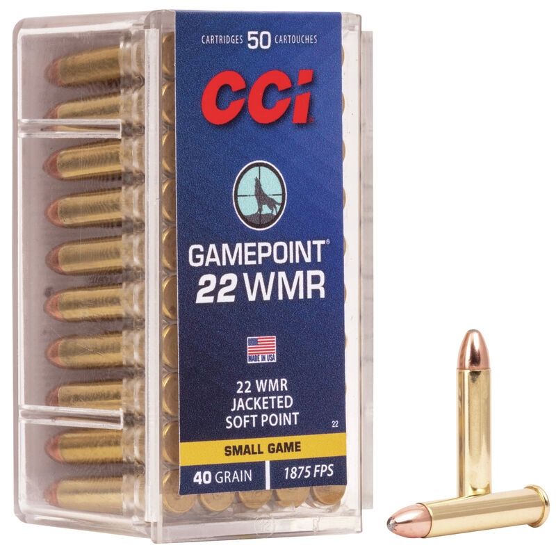 CCI 22 WMR 40GR GAMEPOINT (50 Rounds)