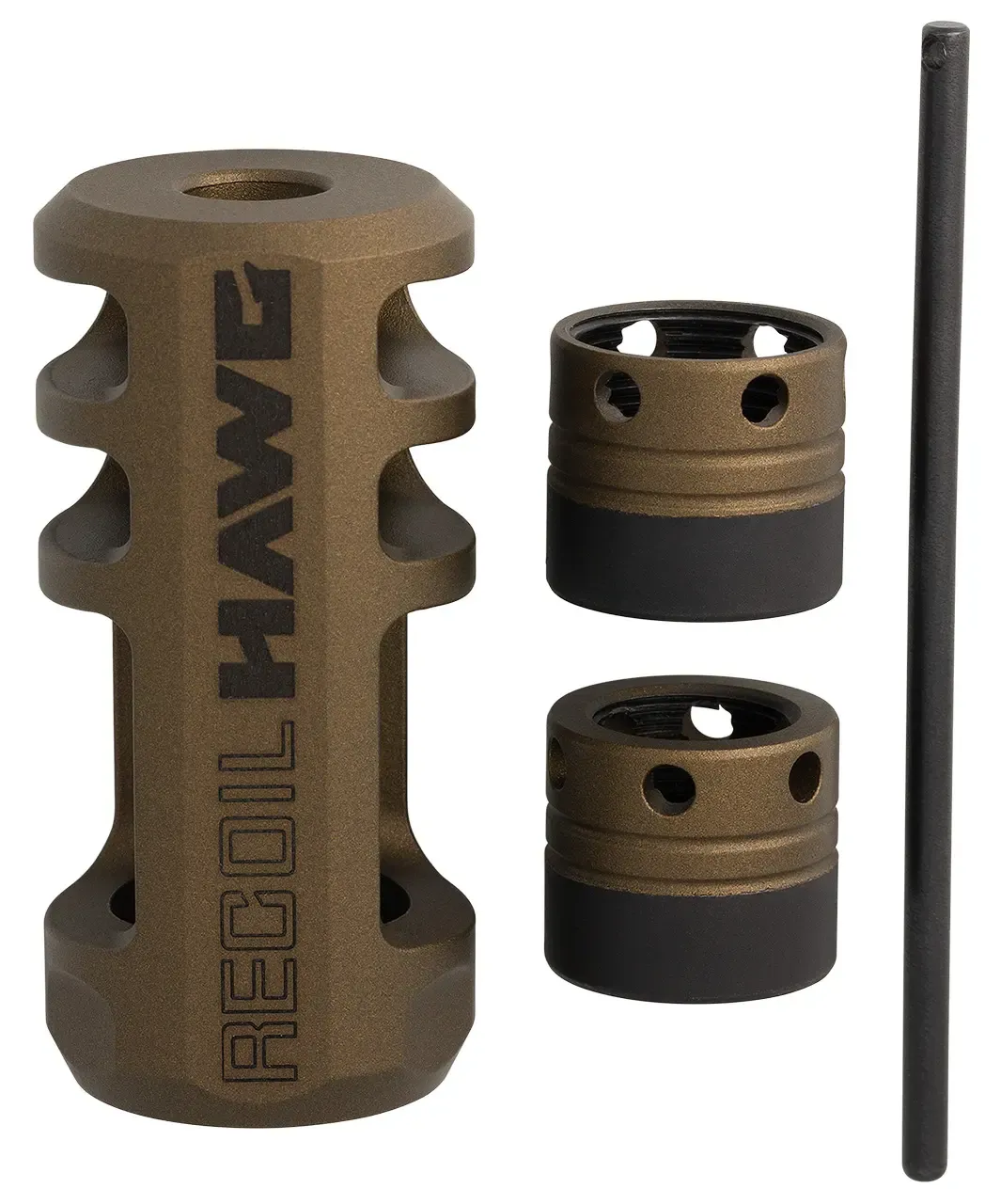Browning Recoil Hawg Burnt Bronze, Multi Caliber Design, Fits Most Rifle Barrels .30cal &amp; Smaller