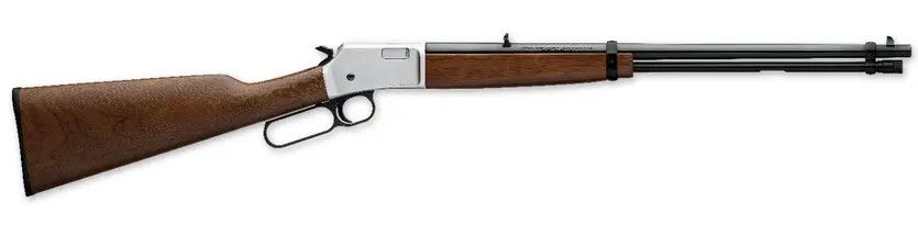Browning BL-22 22 LR Satin Nichel Finish Grade 1 Walnut Stock Lever Action Rifle