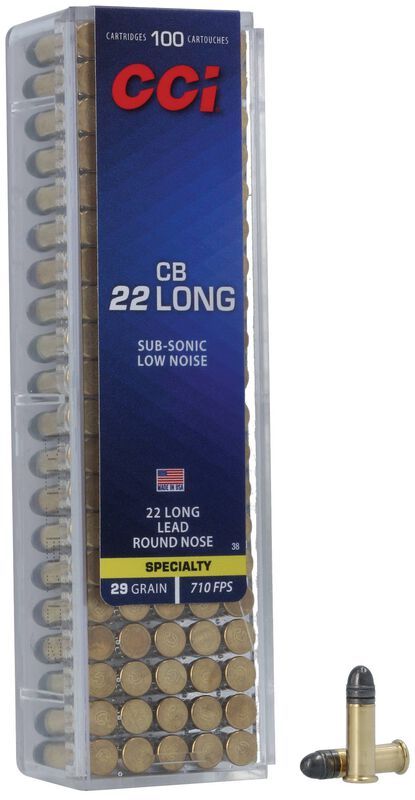 CCI CB 22 Long 29 Grain Lead Round Nose Sub-Sonic (100 Rounds)