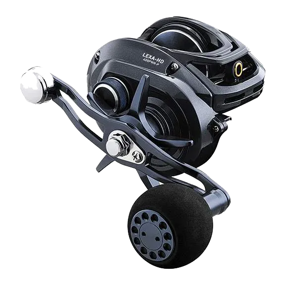 Daiwa LX-HD400HSL-P Lexa 400 HD Baitcast Reel, 6 CRBB+1, 7.1:1, Left Hand Braid 40/30, 65/200, Power Handle