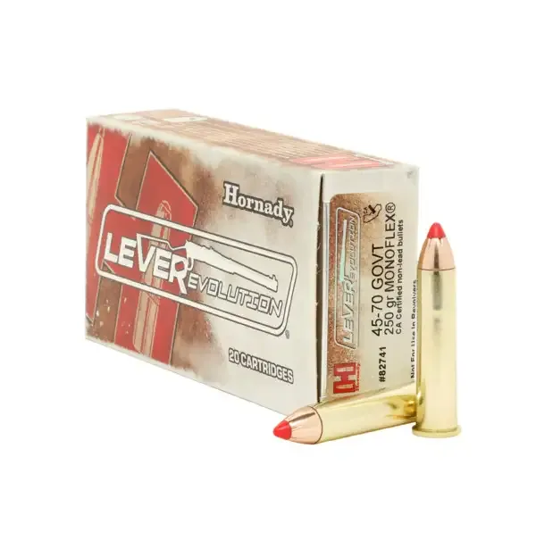 Hornady LEVERevolution .45-70 Government 250 Grain Monoflex (20 Rounds ...