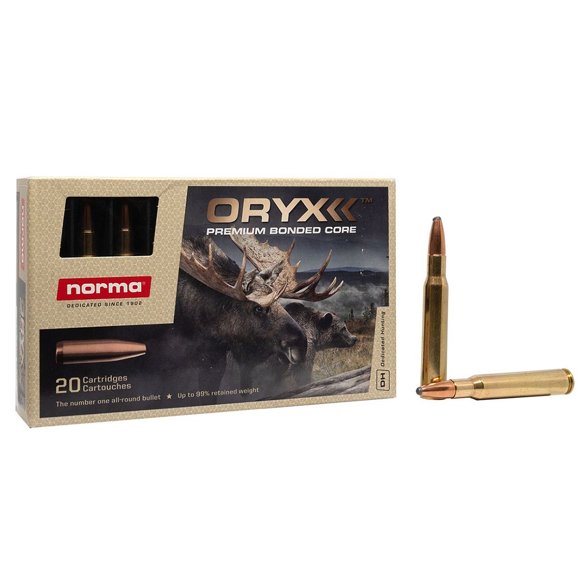 Norma Oryx 30-06 SPRG 180 Grain (20 Rounds)