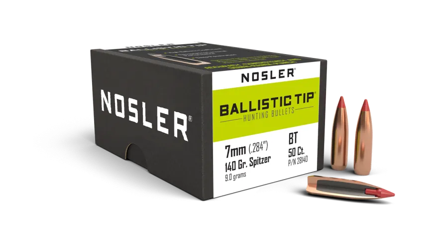 Nosler Ballistic Tip 7mm .284 Dia 140 Grain (50 Count)