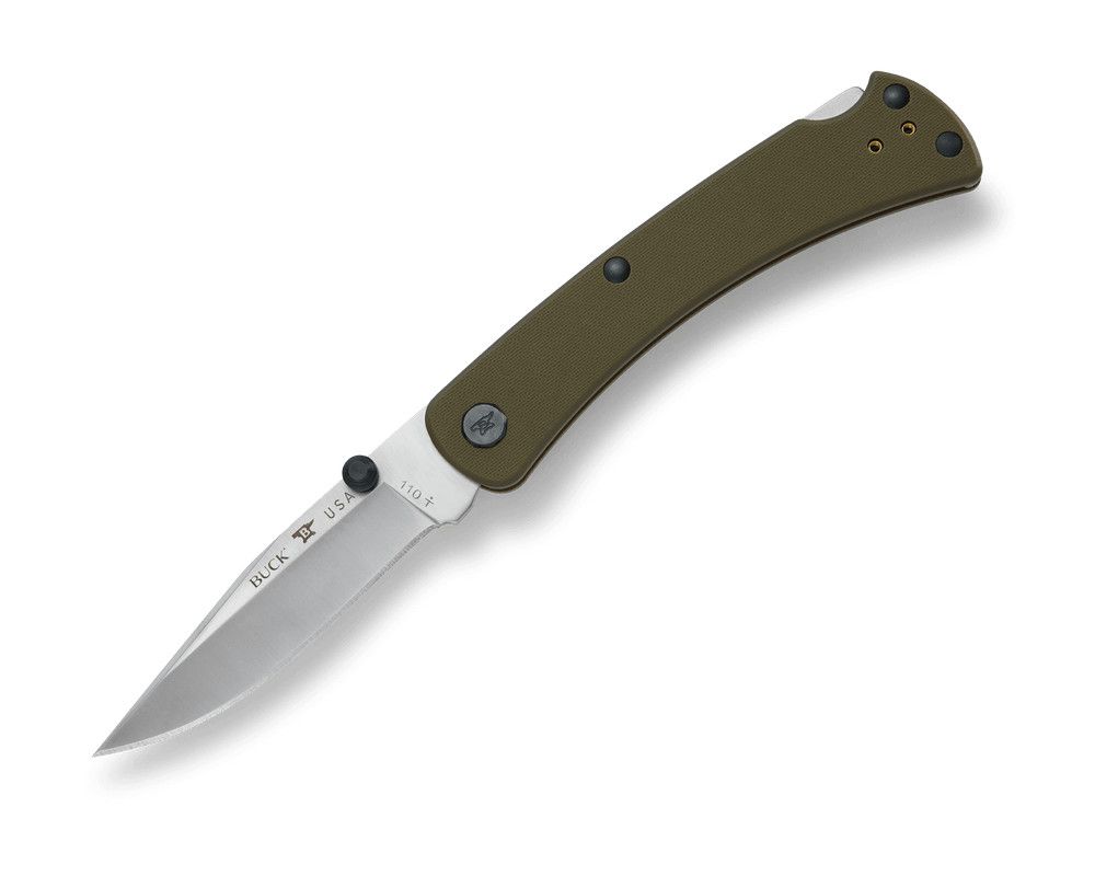 Buck Knives 110 Slim Pro TRX Folding Knife OD Green