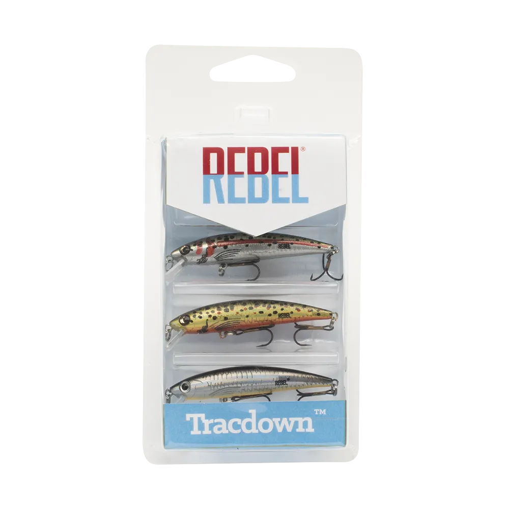 Rebel PK3RB7 Triple Threat Tracdown Ghost Minnow 3 Pack