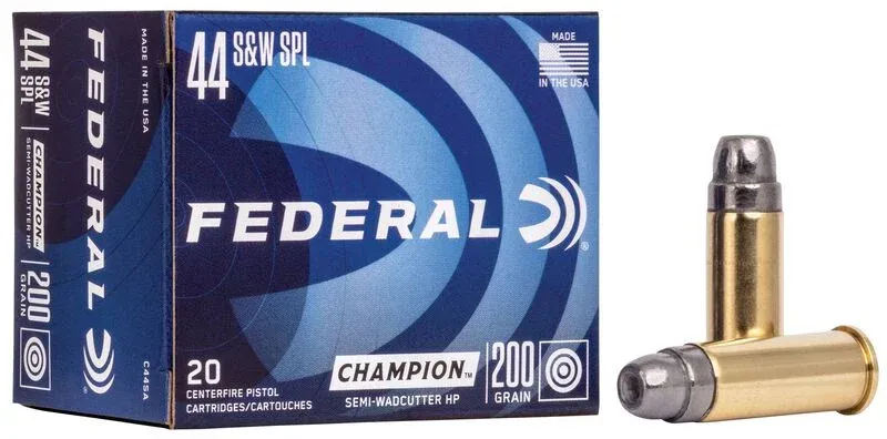 Federal Champion .44 Special 300 Grain Semi Wadcutter Hollow Point (20-Rounds)