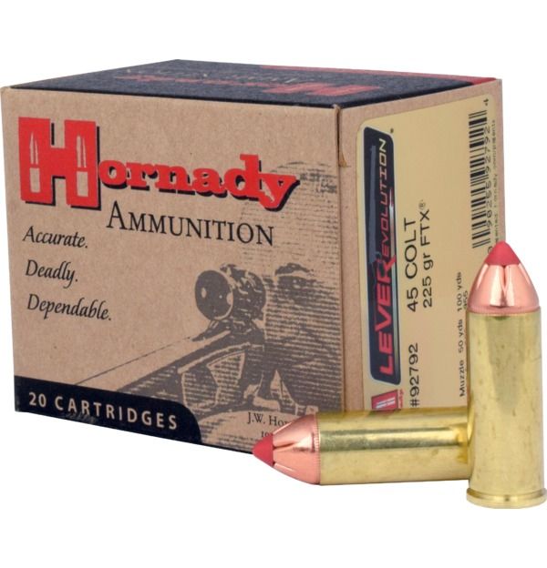 Hornady LEVERevolution 45 Colt 225 Grain FTX (20 Cartridges)