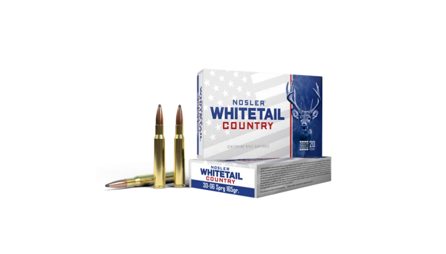 Nosler Whitetail Country 30-06 SPRG 165 Grain SBSP (20 Rounds)