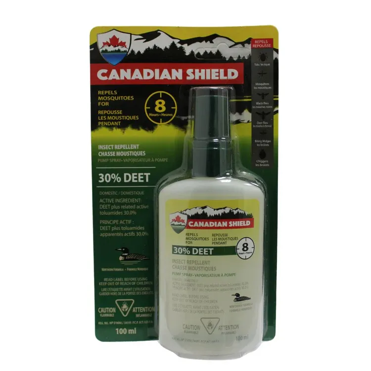 Canadian Shield Insect Repellent Liquid Pump 30% Deet 100ml