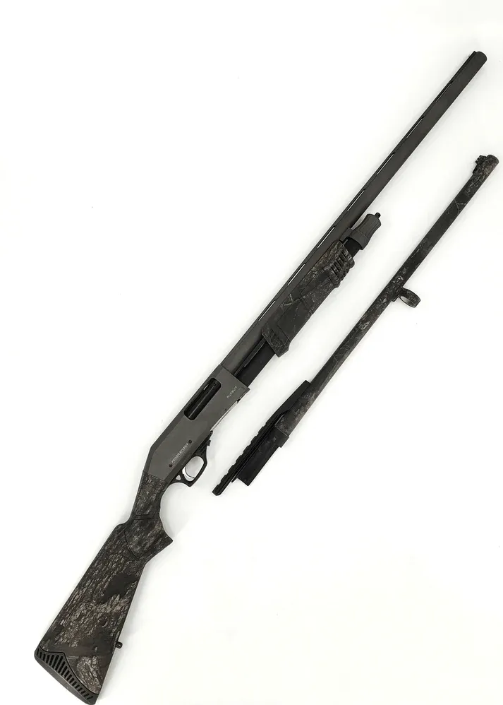 Federation Firearms Pursuit 12 Gauge 3" 28" VR Barrel, 24" Rifled Barrel w/ Cantilever Realtree Timber Camo Stock Pump-Action Shotgun Federation Firearms Pursuit 12 Gauge 3" 28" VR Barrel, 24" Rifled Barrel w/ Cantilever Realtree Timber Camo Stock Pump-Action Shotgun
