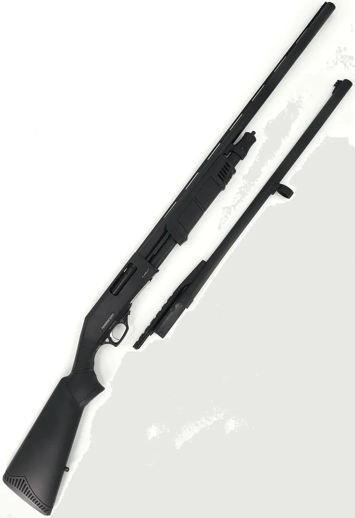 Federation Firearms Pursuit 12 Gauge 3&quot; 28&quot; VR Barrel, 24&quot; Rifled Barrel w/ Cantilever Black Synthetic Stock Pump-Action Shotgun