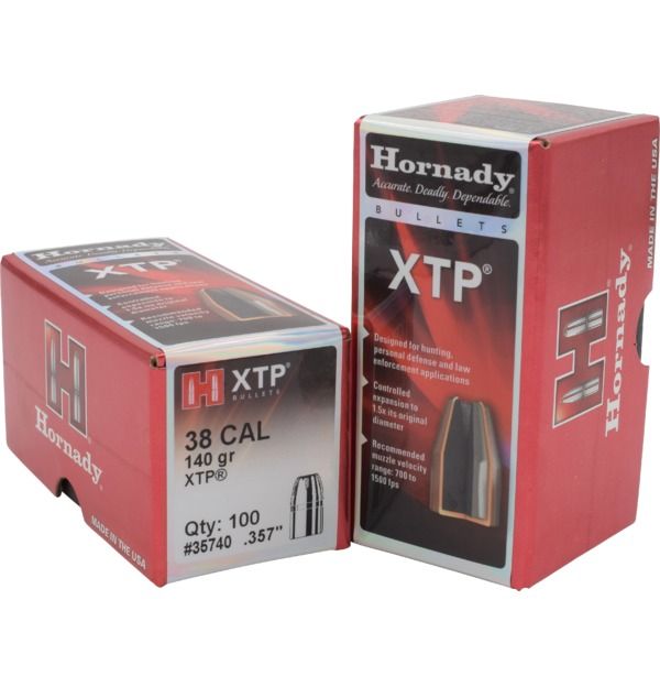 Hornady 38cal .357 Dia 140gr HP/XTP