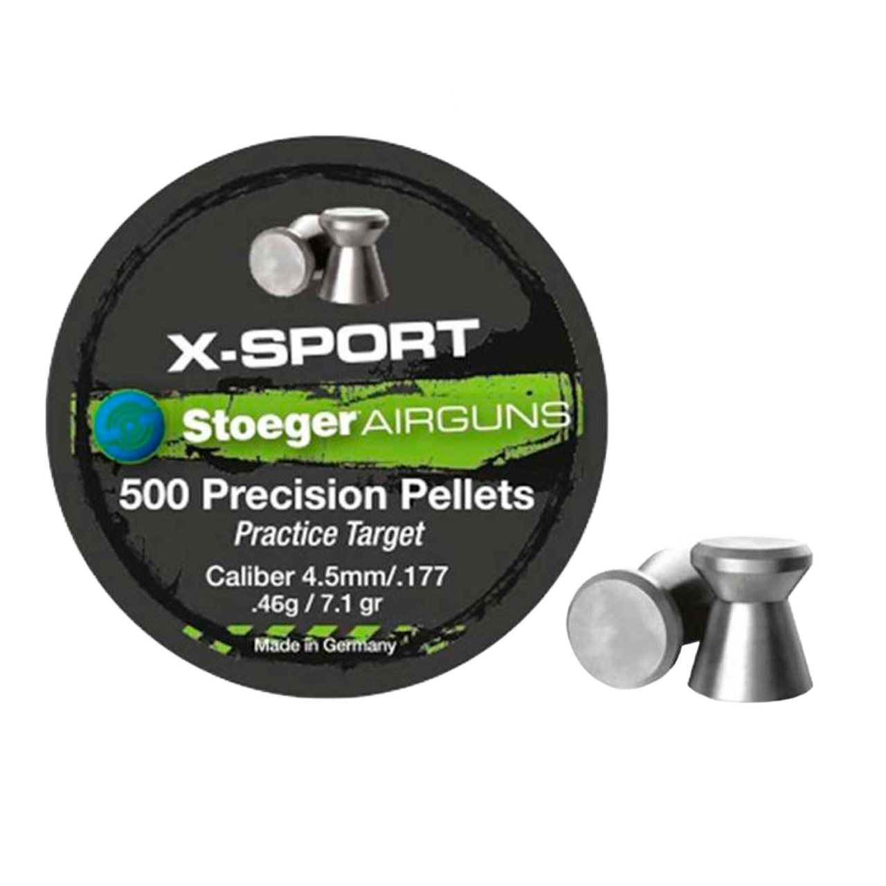 Stoeger X-Sport .177 Cal 7.48 Grain Precision Pellets (500 Count) Stoeger X-Sport .177 Cal 7.48 Grain Precision Pellets (500 Count)