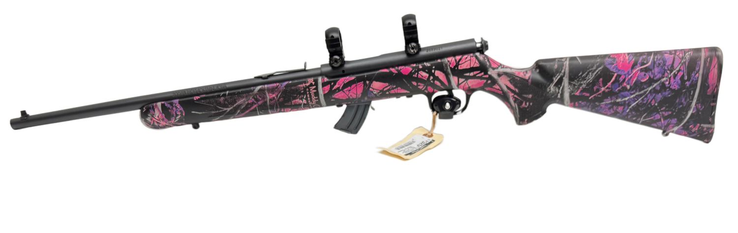 UG-20602 Savage Mark II F Muddy Girl Camo, 22 lr, with original box. Excellent Condition