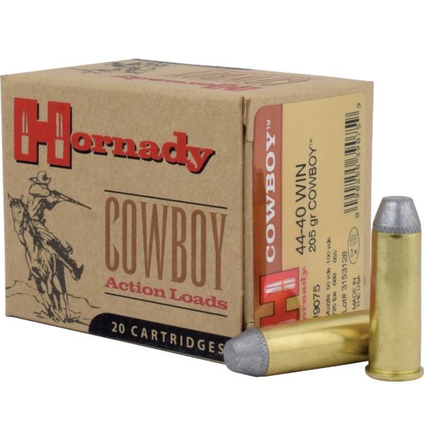 Hornady .44-40 Win. Cowboy 205 Grain Lead Flat Nose (20 Cartridges)
