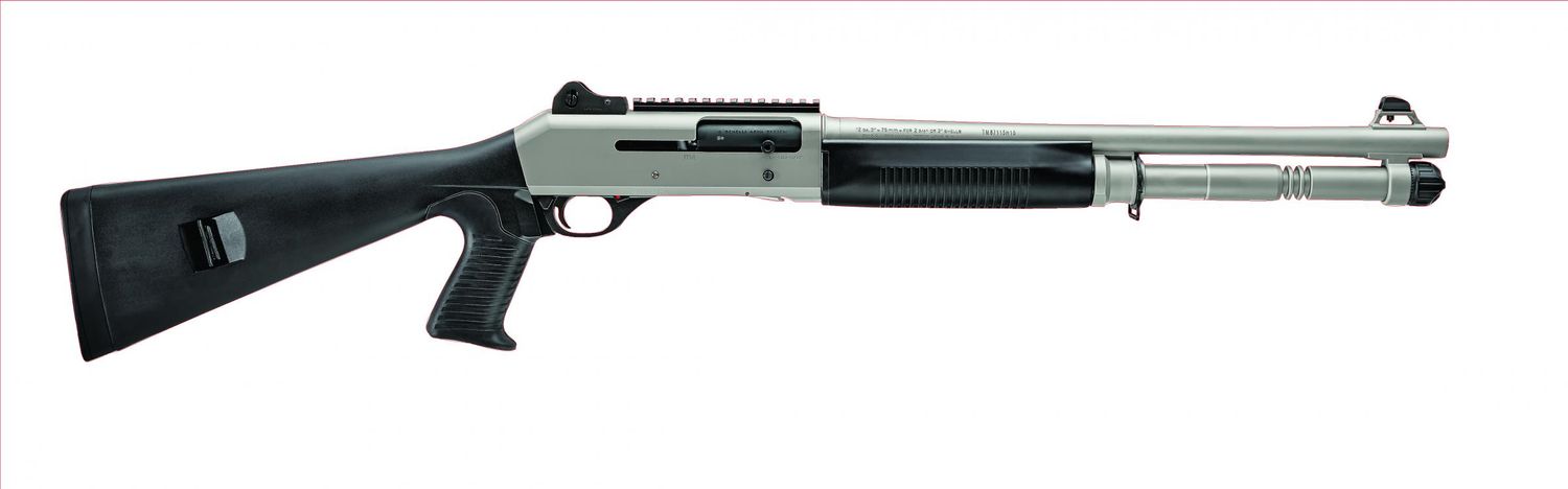Benelli M4 12 Gauge Titanium Cerakote H2O 18.5" Barrel w/Pistol Grip Semi-Auto Shotgun