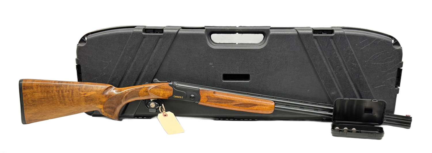 UG-20723 Used Canuck 410Ga 3" Chamber O/U Shotgun  28" Barrels W/ Original Case and Contents, Includes 2 Skeet Chokes For a Total of 5 - Excellent Condition!