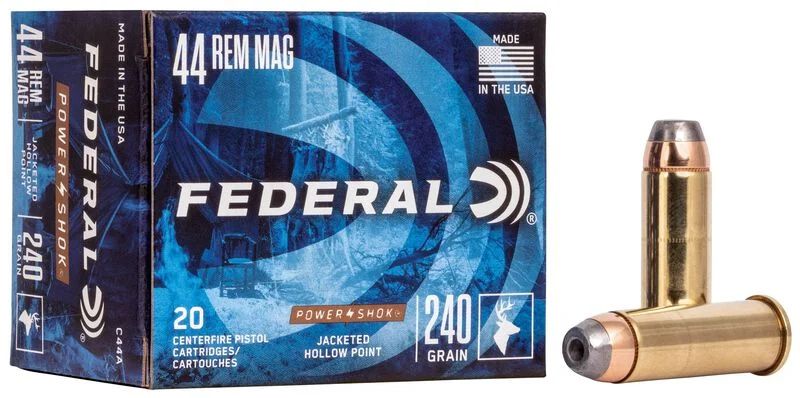 Federal Power-Shok 44 Rem Mag Jacketed Hollow Point 240 Grain (20 Rounds)