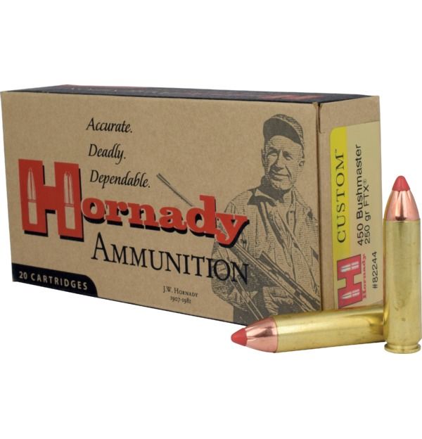 Hornady Custom 450 Bushmaster 250 Grain FTX (20 Rounds) - Store ...